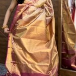 Gold and Pink Bridal Kanchi Pattu Saree